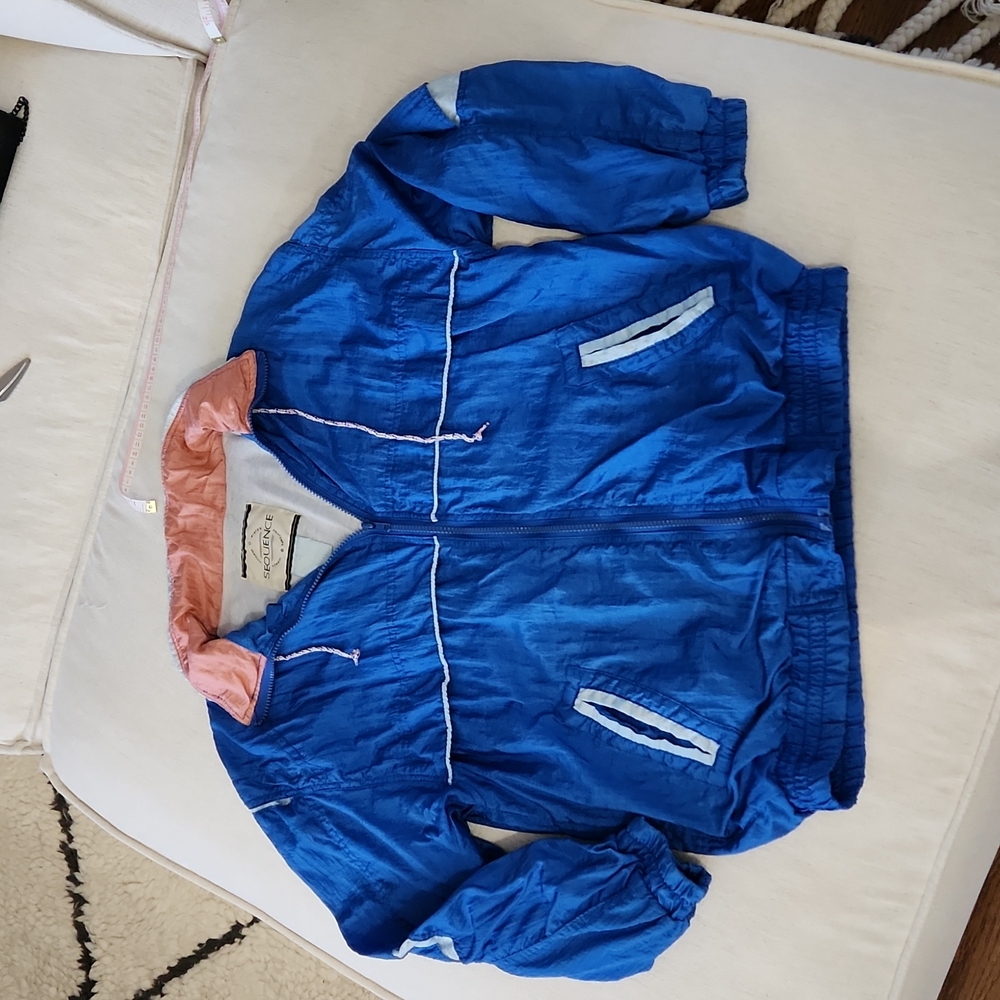 Vintage 80s Color Block Windbreaker Jacket